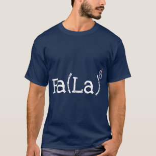 Camiseta Nerd de Matemáticas Navidad Fa la la la exponente