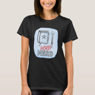 Camiseta Nerd de palabras Abibliophobia Nerd de libros Día