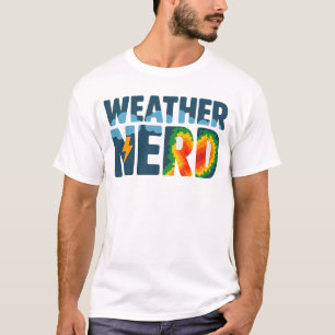 Camiseta Nerd del tiempo   Radar y relámpago de la meteorol