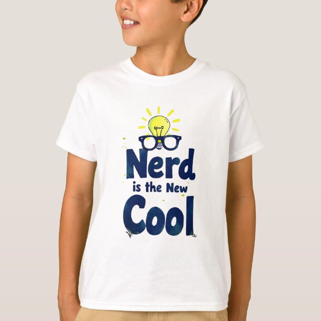 Camiseta Nerd es el nuevo Guay - Tee de la escuela gráfica  (Anverso)