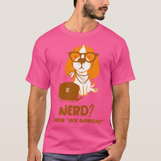 Camiseta Nerd I Prefiere Entusiasta Tecnológico (Anverso)