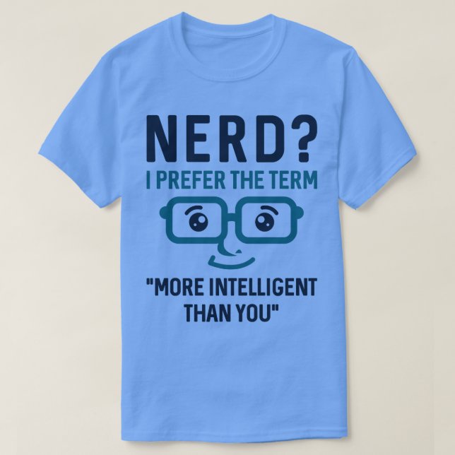 Camiseta Nerd Intelligent 2 (Diseño del anverso)