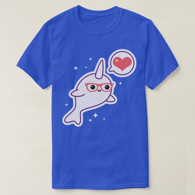 Camiseta Nerd Narwhal (Diseño del anverso)