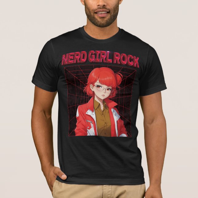 Camiseta Nerd Rock Girl (Anverso)