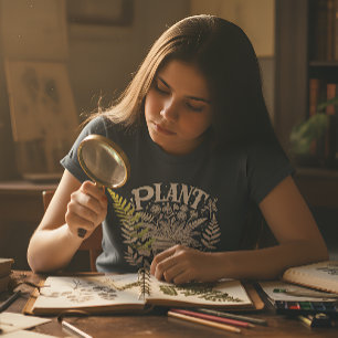 Camiseta Nerd vegetal (blanco)