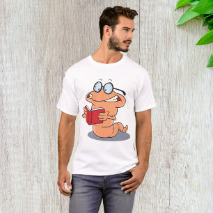 Camiseta Nerdy Bookworm leyendo un libro