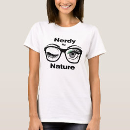 Camiseta Nerdy by Nature Funny Geek Design with Glasses
