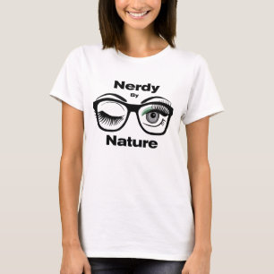 Camiseta Nerdy by Nature Funny Geek Design with Glasses