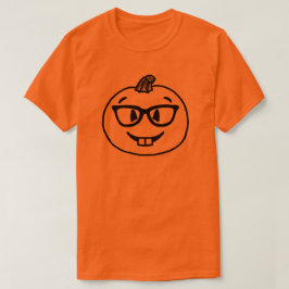 Camiseta Nerdy Calabaza Emoji Shirt Nerd Halloween Emoji