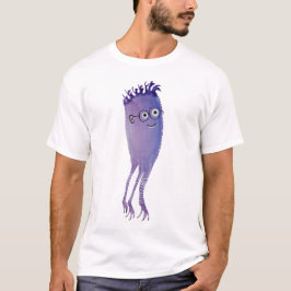 Camiseta Nerdy Character Funny Cute Geek Purple