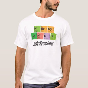 Camiseta Nerdy del elemento de tabla periódica de
