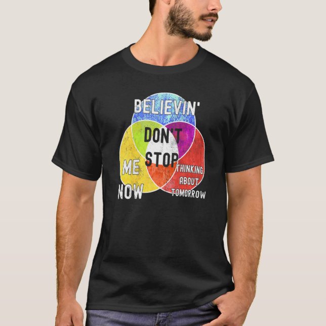 Camiseta Nerdy Don't Stop Venn Diagram Algebra Math Teacher (Anverso)