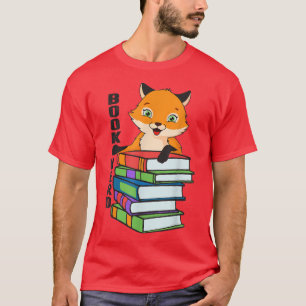 Camiseta Nerdy Fox Book, Divertido Animal Lover Para Hombre