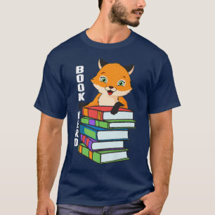 Camiseta Nerdy Fox Book, Divertido Animal Lover Para Hombre