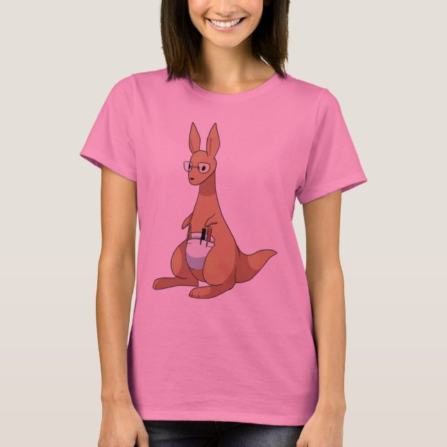 Camiseta Nerdy Kangaroo (Anverso)