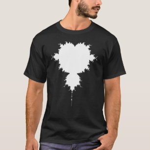 Camiseta Nerdy Mandelbrot White Fractal Chaos Physics