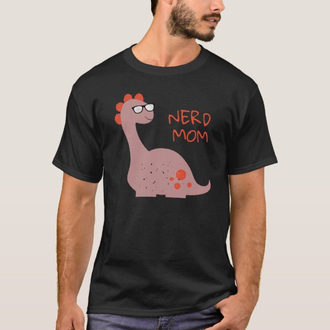 Camiseta Nerdy Mom Nerd Mom Coolest Mom Ever (Anverso)