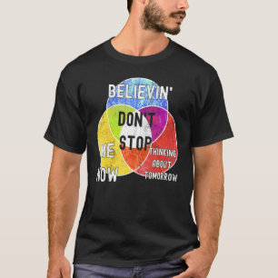 Camiseta Nerdy no detengan el diagrama de Venn enseñando ma