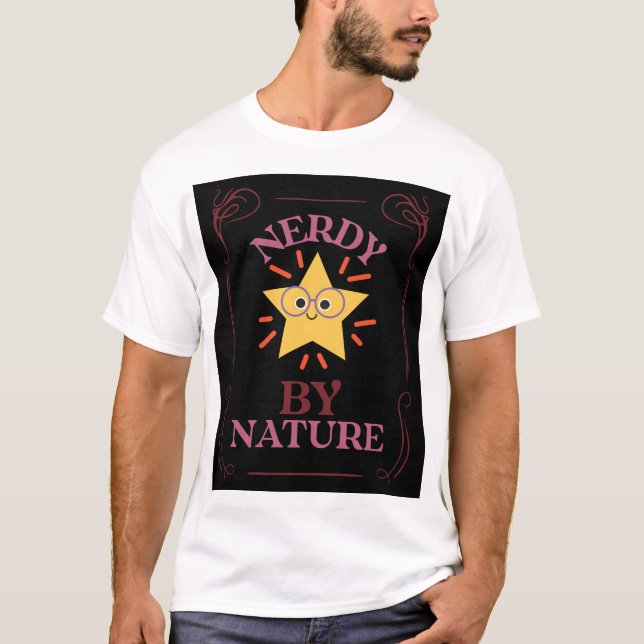Camiseta Nerdy por naturaleza (Anverso)
