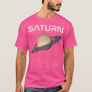 Camiseta Nerdy Saturn Astronomía Planetas Solar