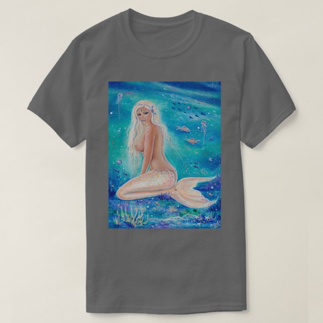 Camiseta Nerea Mermaid fantasy art by Renee Lavoie (Diseño del anverso)