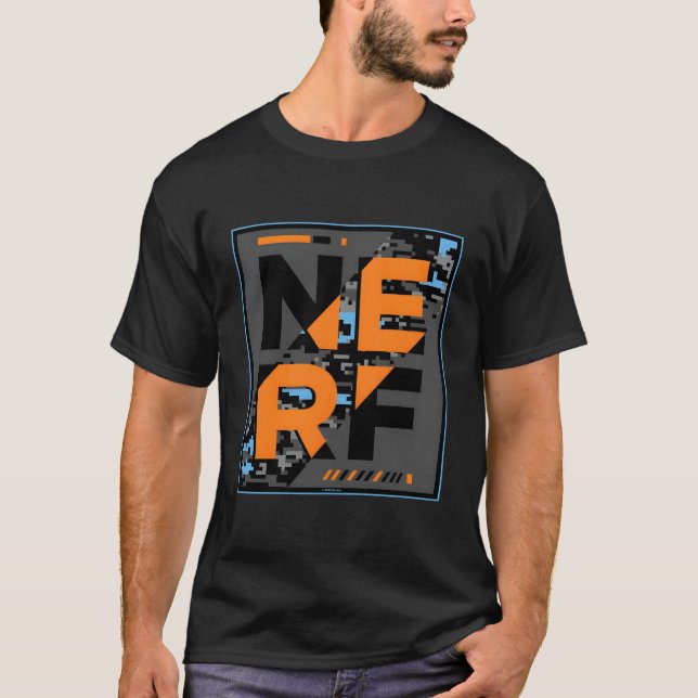 Camiseta Nerf Camouflage Glitch Poster (Anverso)