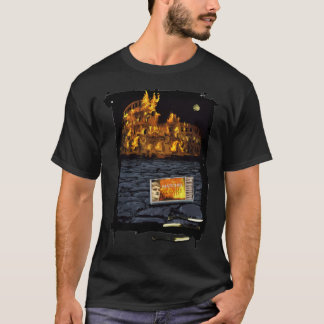 Camiseta Nero Burns Chiste Roma Souvenir italiano