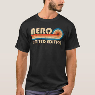 Camiseta NERO Surname Retro Vintage Reunio de cumpleaños de