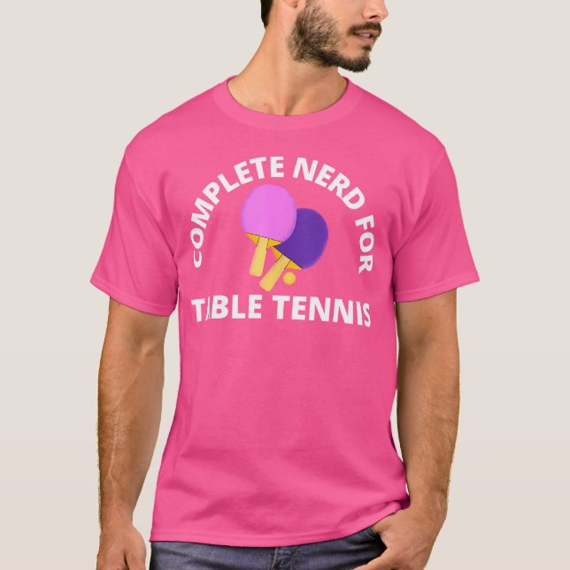 Camiseta Nervio Completo De La Pestaña De Tenis De Mesa Hom (Anverso)