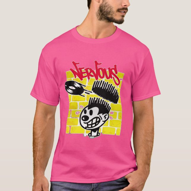 Camiseta nervioso rock meta (Anverso)