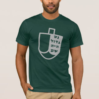 Camiseta Nes Gadol Haya Sham Dreidel Hanukkah