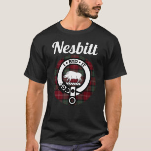 Camiseta Nesbitt Clan Escocia Nombre Escudo De Armas Tartán