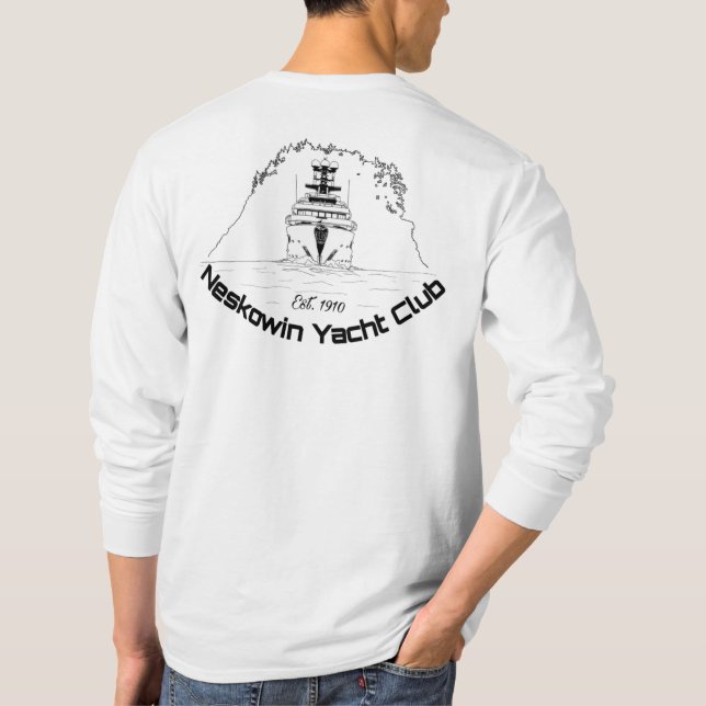 Camiseta Neskowin Yacht Club - El Super Yacht (Reverso)