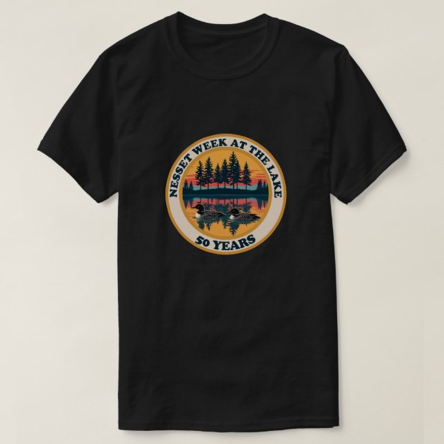 Camiseta Nesset loons oscuro (Diseño del anverso)
