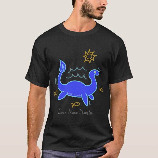 Camiseta Nessie haciendo noodling (Anverso)