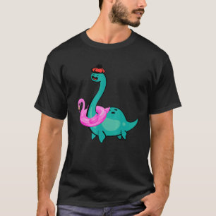 Camiseta Nessie Pink Flamingo Inflatable Loch Ness Monster