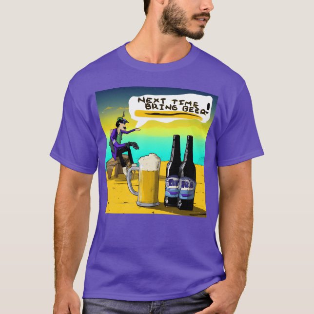 Camiseta Net time bring beer vintage (Anverso)