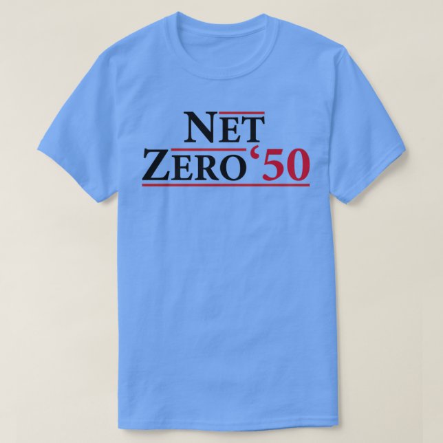 Camiseta Net Zero 2050 Climate Change Carbon Emissions Redu (Diseño del anverso)