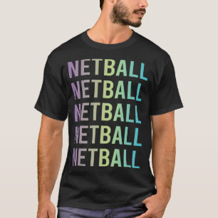 Camiseta Netball azul púrpura
