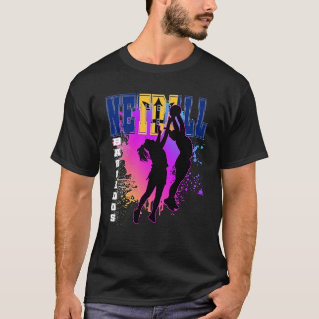 Camiseta Netball de Barbados (Anverso)