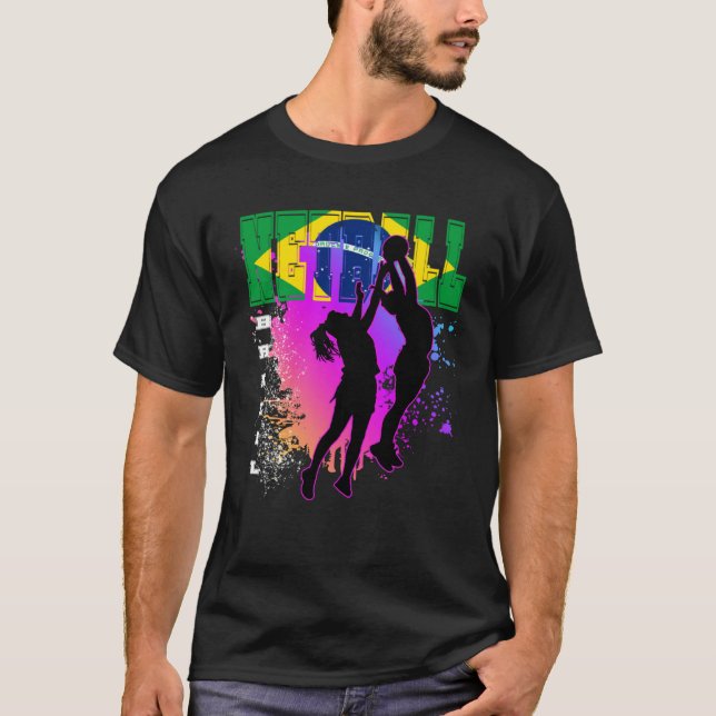Camiseta Netball de Brasil (Anverso)
