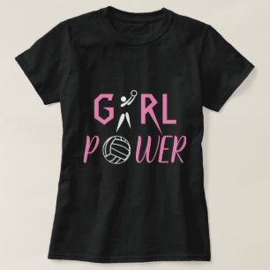 Camiseta Netball del poder del chica de la diversión