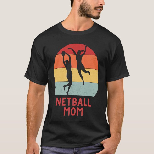 Camiseta Netball mamá hermandad chicas mujeres teamwear net (Anverso)