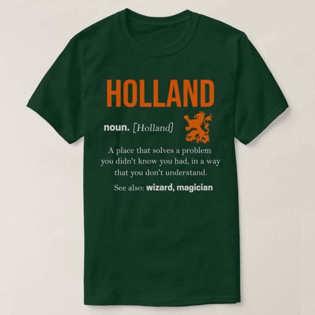 Camiseta Netherlands Oranje Amsterdam Dutch Flag Holland  (Diseño del anverso)