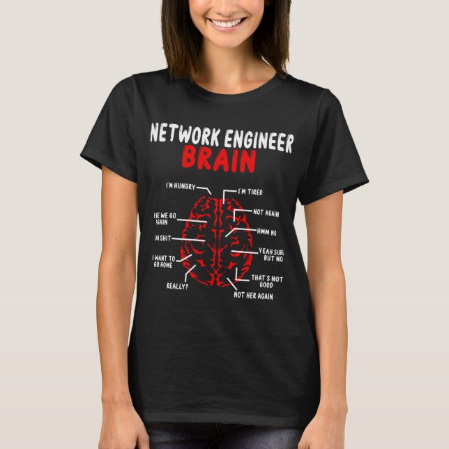Camiseta Network Systems Engineer Brain Network Engineering (Anverso)