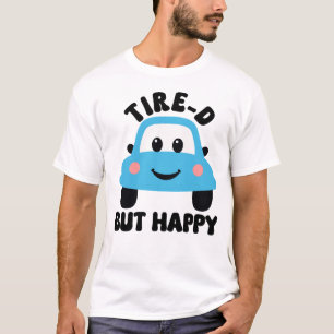 Camiseta neumático-d pero divertido personalizado de coche 