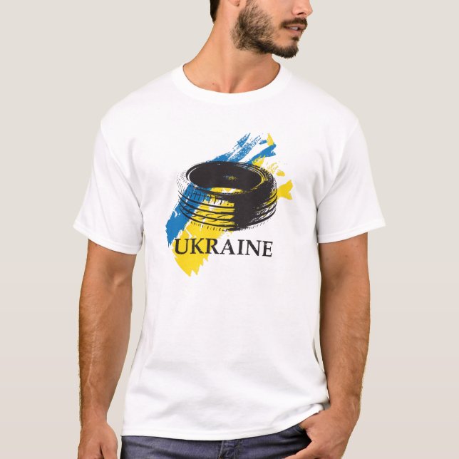 Camiseta Neumático - símbolo de la revolución ucraniana de (Anverso)