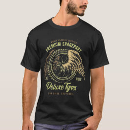 Camiseta Neumáticos Deluxe Estilo de la vendimia Automóvil 