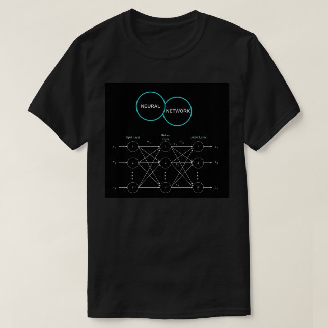 Camiseta Neural Network Black Classic TShirt (Diseño del anverso)