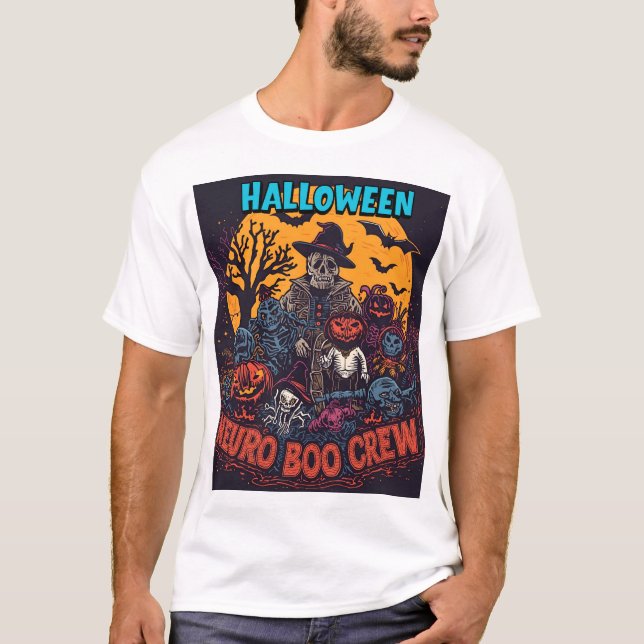 Camiseta Neuro Boo Crew Halloween (Anverso)